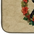 thumbnail image 2 of Giant Schnauzer Christmas Flowers Dish Drying Mat, 2 of 5
