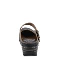 thumbnail image 4 of Spring Step L'Artiste Aneria Women's Mule Round Toe Clog - Hand-Painted Floral Laser Cut Leather - Adjustable Hook-and-Loop Strap Brushed with Gold Buckle, 4 of 7