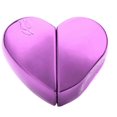 thumbnail image 1 of Travel 25ml Heart Shaped Refillable Perfume Atomizer Bottle Empty Pump Sprayer Purple, 1 of 4