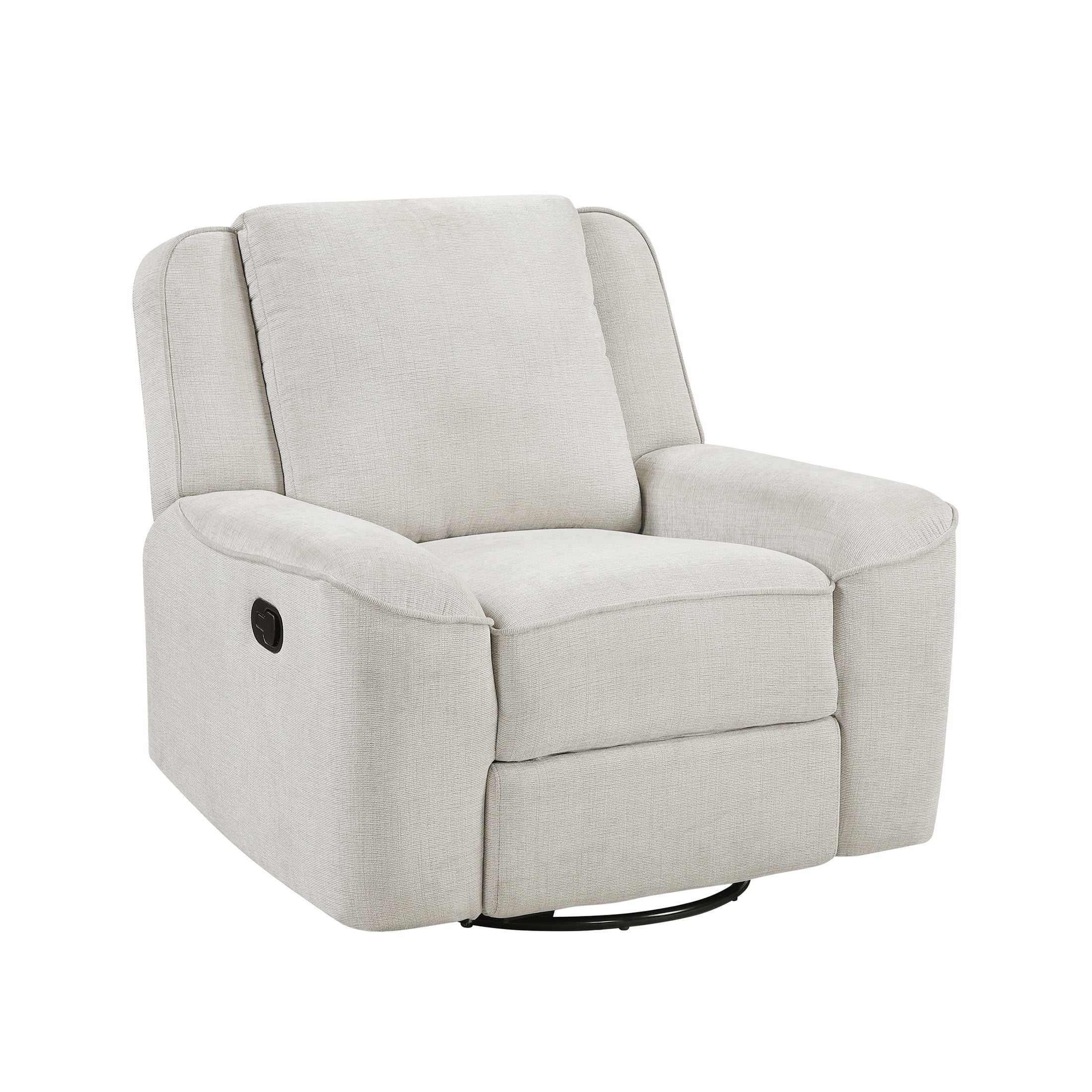 OakvillePark Coraelis Chenille Swivel Reclining Chair, Beige