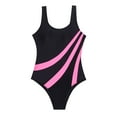 thumbnail image 5 of DGMIOCS Plus Size Tummy Control Swimsuits Tummy Control One Piece Swimsuit Pink L, 5 of 5