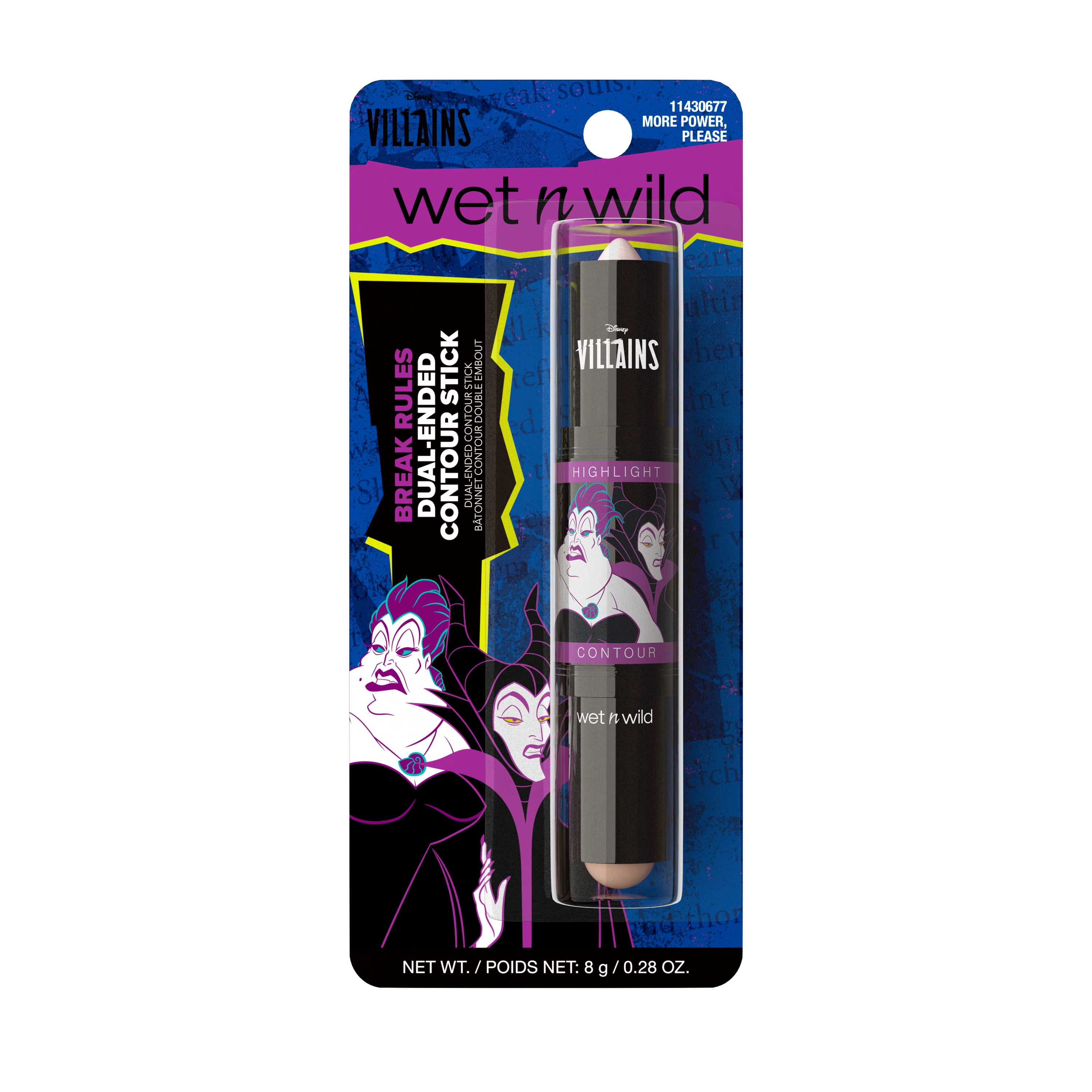 Wet N Wild Disney Villains Break Rules Dual-Ended Contour Stick in More Power, Please - 0.28 Ounces
