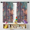 thumbnail image 5 of Blackout Kids Curtains,Multicolor Paisley Pattern Childrens Insulated Curtains Set Of 2,Bedroom Essentials,Toddler Room Decor 42x54in(106x137cm), 5 of 5