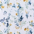 thumbnail image 4 of Uledge Yellow Blue Vintage Floral Blackout Curtains, Thermal Insulated Light Blocking Grommet Top 84" for Living Room Bedroom Bathroom, Peaceful Sleep, 2 Panels, 4 of 7