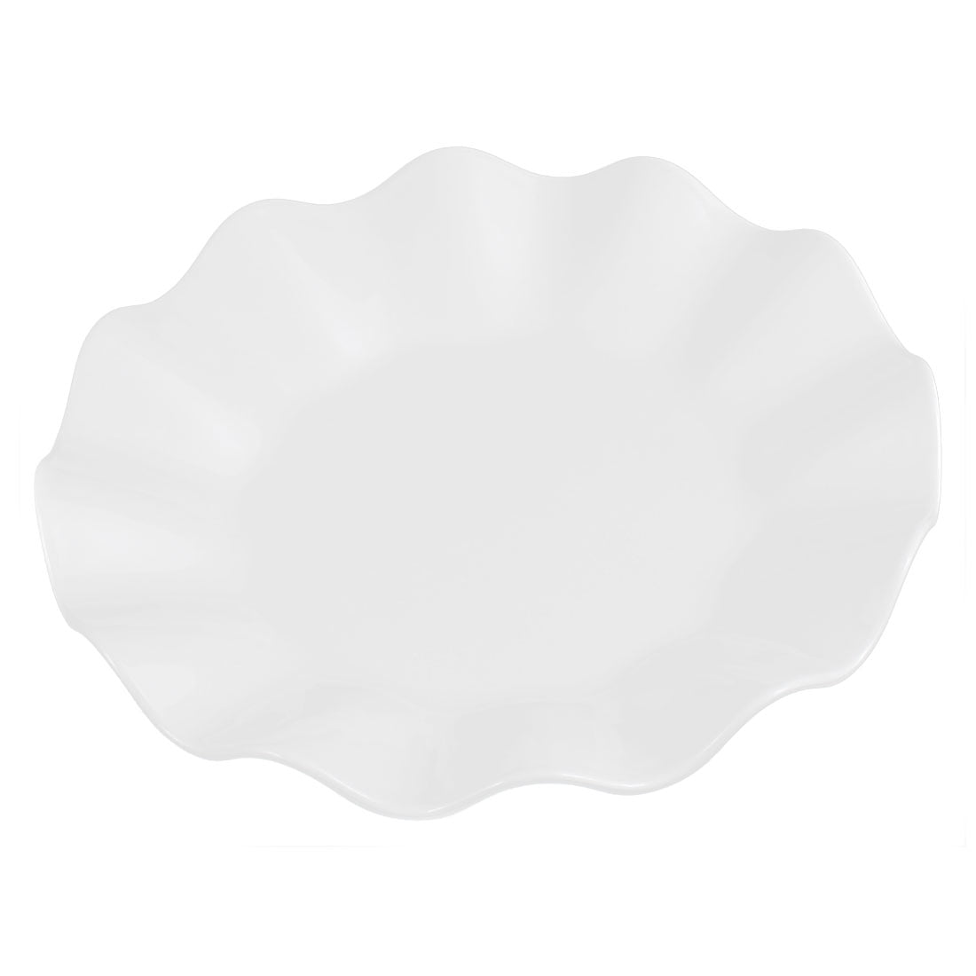 Restaurant Wavy Edge Pastry Appetizer Dessert Dish Plate White 16cm Dia by