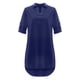 thumbnail image 4 of Puntoco Vestido Camisero De Manga Corta De Rayón De Estilo Nórdico Vestido De Cuello Redondo De Manga Corta Azul Oscuro Xl,Regalos Para Mujer Joven, 4 of 5