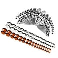 thumbnail image 4 of lionlar 72Pcs Ear Plug Set Metal Ear Tapers Kit Stretching Expander Stretchers Gauge 4, 4 of 6