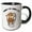 Black/White, variant on 3drose, Funny Cute Monkey on Toilet Monkey Pee Monkey Do Pun, 11oz Mug