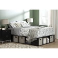 thumbnail image 2 of Bowery Hill Transitional Wood Full Storage Platform Bed in Black Oak, 2 of 8