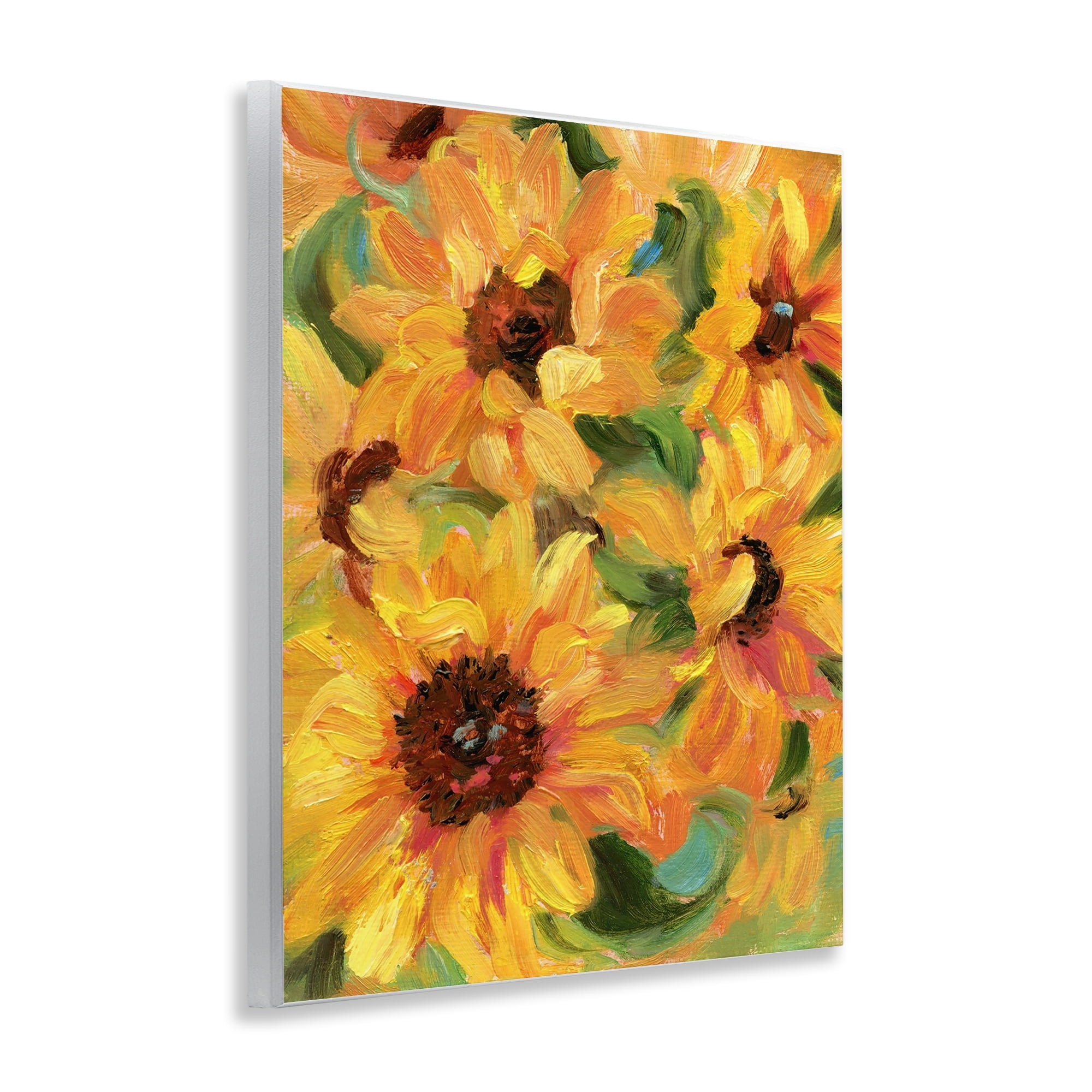 Stupell Industries Sunflower Bunches Pattern Botanical & Floral Painting Unframed Art Print Wall Art, 11 x 14