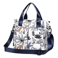 thumbnail image 1 of Mochila Bolsa Pañalera Modernas Impermeabl De Bebe Viaje Azul HOJAS  BLANCO, 1 of 4