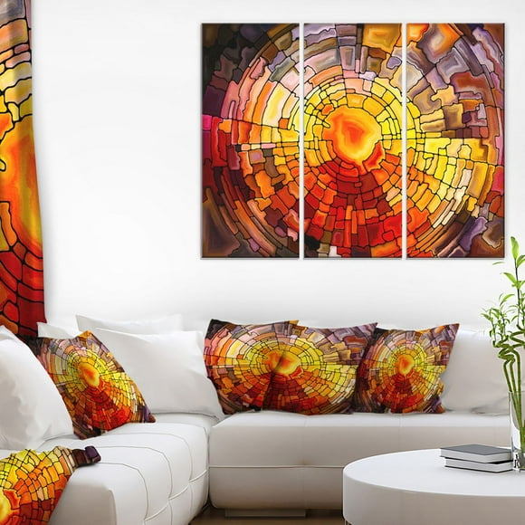 Design Art Return of Stained Glass Canvas Print