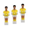 thumbnail image 2 of Almencla 3 Soccer Table Men Player Mini Dolls Table Supplies Foosball Men Replacement Set Yellow, 2 of 8