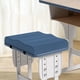 thumbnail image 4 of Cojín de asiento de espuma viscoelástica | Almohadilla ergonómica de confort con agarres antideslizantes y correas ajustables | Funda suave de poliéster | 13,39×9,45×1,97 pulgadas | Azul verde, 4 of 6
