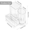 thumbnail image 3 of Makeup Storage Organizers Adjustable Clear Acrylic Waterproof Travel Friendly, 3 of 11
