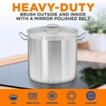 thumbnail image 4 of NutriChef 35 Quart Heavy Duty Induction Soup Pot W/ Stainless Steel Lid & Strong Riveted Handles, 4 of 8