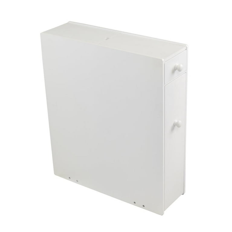 Proman Products Small Bathroom Floor Cabinet in Pure White