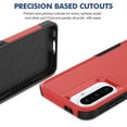 thumbnail image 2 of Decase for Samsung Galaxy A36 5G Case, Shockproof Heavy Duty Hybrid Protection Hard PC Shell Flexible TPU Bumper, Military Grade Drop Proof Durable Protective Case with Screen Protector,Red, 2 of 5
