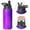 Black-1, variant on Thunder Insulated Stainless Steel Water Bottle with Straw & Cleaning Brush – 18 Oz | Leakproof, BPA-Free, 304 Stainless Steel, Wide Mouth, Travel Mug for Car, Gym, Office