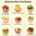 thumbnail image 2 of Hongchun Onigiri Mold, Rice Cup Mold Rice Ball Mold Rice Cup Press for Mashed Potato Onigiri Cup, Creativity Onigiri Cup Mold for Party, Picnic, Children Lunch Bento, 2 of 5