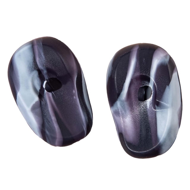 2 unidades de protectores de silicona para los oídos, tapones para los oídos de peluquería, orejeras para teñir el cabello Negro