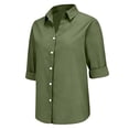thumbnail image 4 of Kelon Womens Summer Short Sleeve Collared Boho Tops Outfits Trendy Clothes 2026 Casual Summer Tshirt, 5XL, 4 of 9
