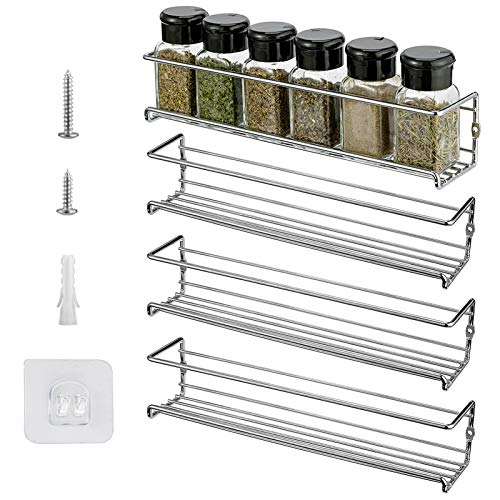 Buy XChef Spice Rack Wall Mount, 4 Hanging Spice Racks Spice