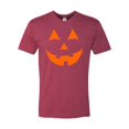 thumbnail image 1 of Adult Jack O Lantern Pumpkin Face Halloween Funny Deluxe T-Shirt, 1 of 1