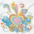 thumbnail image 2 of The Smurfs Love Heart Rainbows Hoodie Sweatshirt Women Brisco Brands S, 2 of 4