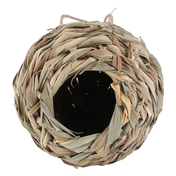 Tersarium 1pc Creative Rattan Weaving Bird Nest Decorative Bird House (Random Color)