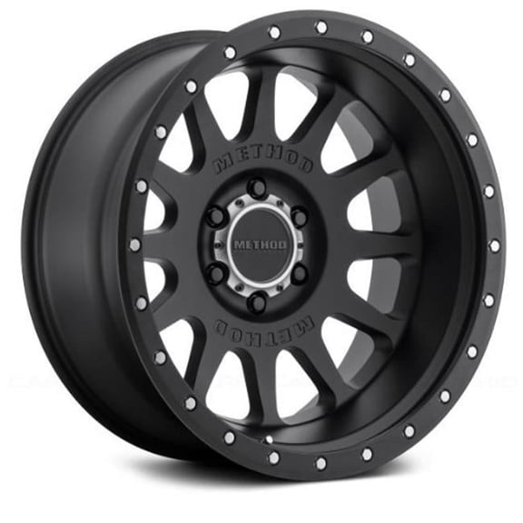 20 x 10 in. 8 x 6.5 in. NV Matte Black Wheel