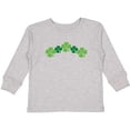 thumbnail image 3 of Inktastic Shamrock Four Leaf Clover St Patricks Boys or Girls Long Sleeve Toddler T-Shirt, 3 of 5