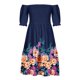 thumbnail image 5 of Vestidos Para Mujer Vestidos Con Hombros Descubiertos Vestido de Manga Corta Con Estampado Erógeno Fruncido Odeerbi  ODB159586, 5 of 5