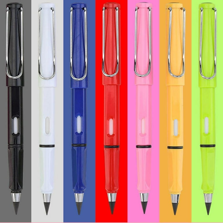 JeashCHAT Forever Pen Metal Inkless Pen Aluminium Everlasting Pencil  Metallic Erasable Signing Pen Eternal Pencil for Kids and Adults, Home  Office