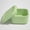 1PC Green, variant on Silicone Mini Bento Box 5 Colors – Reusable Square Snack Container for Candy, Snacks, Picnic, Office and Travel Use