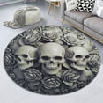 thumbnail image 6 of Fish Bowl Round Area Rug, aquarium style circle carpet for bathroom, kids room or hallway, soft washable non-slip floor mat, aquatic animal décor, 6 of 6