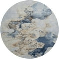 thumbnail image 2 of Addison Rugs Mayfield Premium Machine Washable Transitional Abstract Denim Round Rug, 8' x 8', 2 of 6