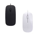 thumbnail image 4 of Wired Ultra-thin Mini Mouse Desktop Computer Laptop Matte Black White Cute Ergonomic Gaming Mouse, 4 of 8