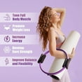 thumbnail image 3 of Pilates Ring Fitness Trainer, Pilates Ring for Mat & Reformer Workouts, Pilates Ring Fitness Circle 14.96" Yoga Rings Magic Circle with Dual Padded Handles for Toning Arms, 3 of 9