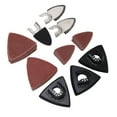 thumbnail image 4 of Kit de 106 almohadillas de lijado para herramientas oscilantes de metal, 6 almohadillas de lijado triangulares, 100 hojas de papel de lija multiherramienta., 4 of 14