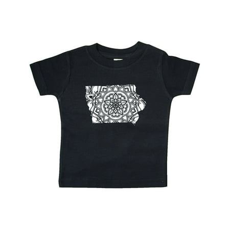 

Inktastic Iowa Silhouette Mandala Gift Baby Boy or Baby Girl T-Shirt