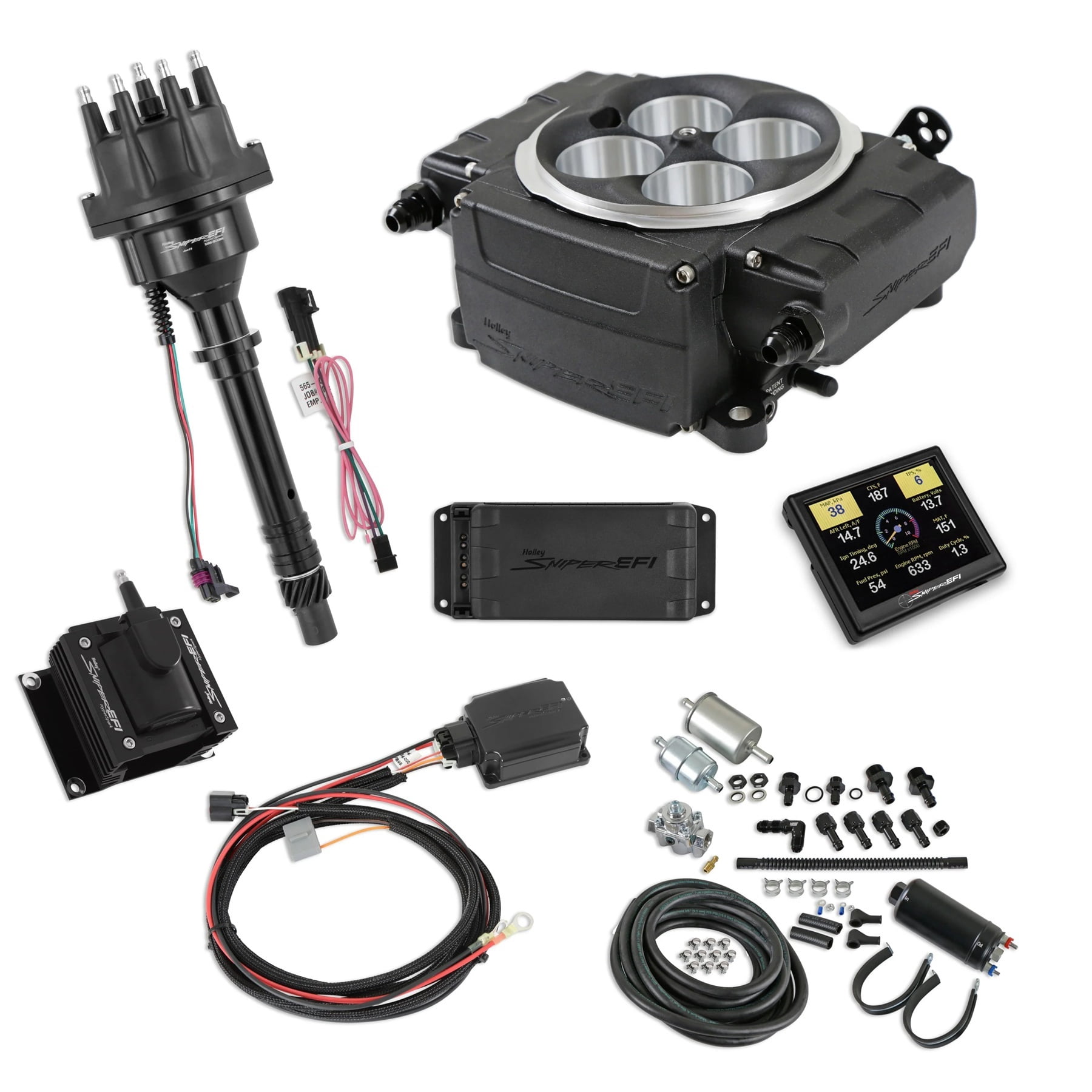 Holley Sniper EFI 550-511-3PK-SBC Sniper 2 EFI Bundle with HyperSpark Ignition System