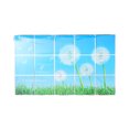 thumbnail image 1 of Adhesivo autoadhesivo antiaceite para pared de cocina, decoración resistente a altas temperaturas (diente de león), 1 of 1