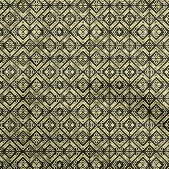 oneOone Rayon Light Yellow Fabric Geometric Sewing Fabric By The Yard Printed Diy Clothing Sewing Supplies 56 Inch Wide