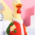 thumbnail image 2 of Screaming rubber Chicken Dog Squeaky Toy, Santa Claus Pets, for Dogs Kids, 2 Pack, 2 of 5