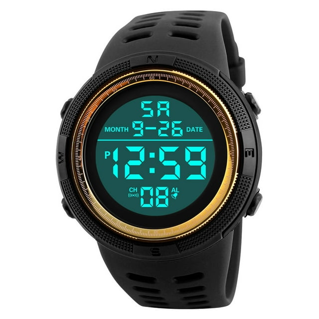 Reloj deportivo para hombre, relojes para hombre, reloj digital LED para hombre, reloj deportivo con fecha para hombre, reloj electrónico para exteriores, reloj general