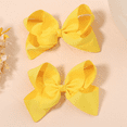 thumbnail image 3 of 4 PCS 6" Big Hair Bows for Girls Alligator Clips Grosgrain Ribbon Solid Color Hair Accessories for Little Teen Toddler Girls, 3 of 7