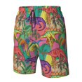 thumbnail image 4 of Balery Colorful Dinosaur Traje de Baño Estilo Hawaiano para Hombre, Shorts de Secado Rápido con Bolsillos-Small, 4 of 6