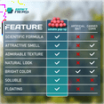 thumbnail image 3 of Bait Nerd Natural Strawberry Soluble Pop-up Boilies 10mm 40pcs for Carp Fishing, 3 of 7
