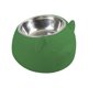 thumbnail image 2 of Comedero para perros inclinado a 15 degree, de acero inoxidable, para gatos y cachorros de interior. Verde, 2 of 9